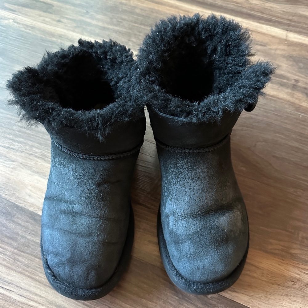 Ugg Mini Bailey Button Black Boots - image 2